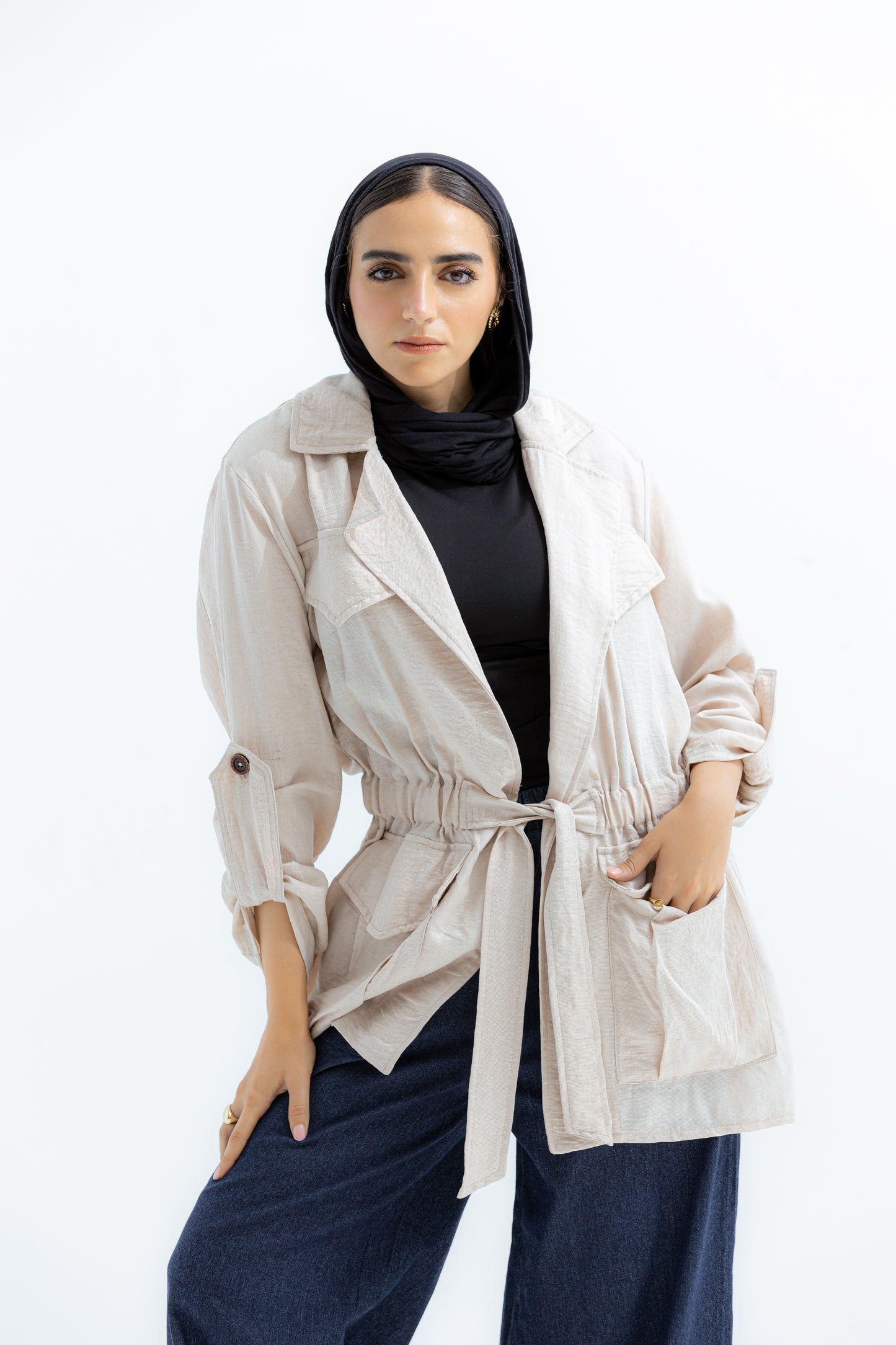 Sand pocket jacket
