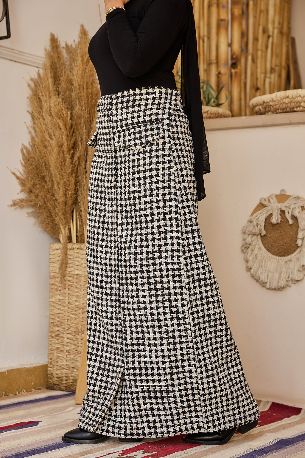The Stitch Skirt - Black and White