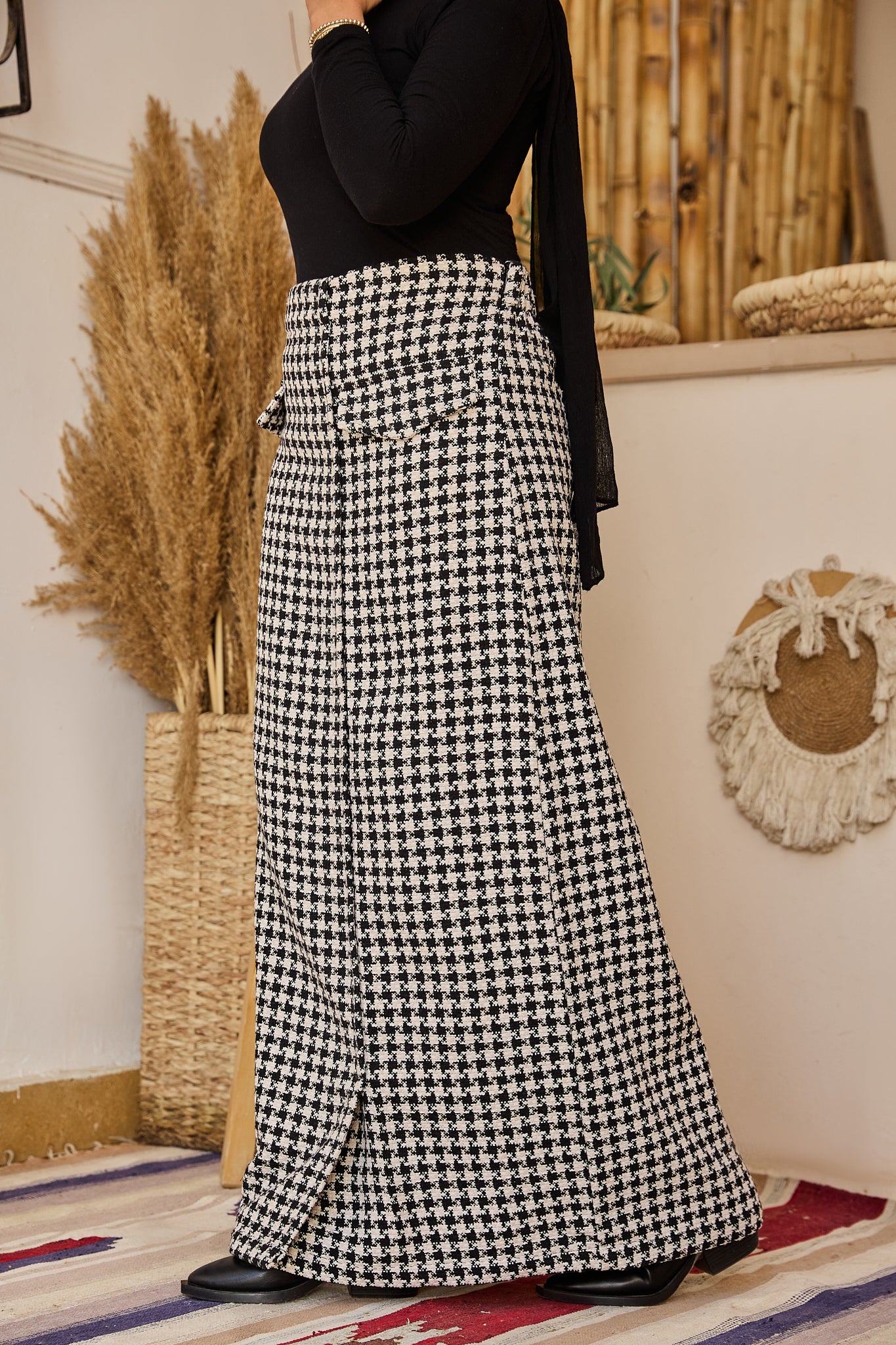 The Stitch Skirt - Black and White