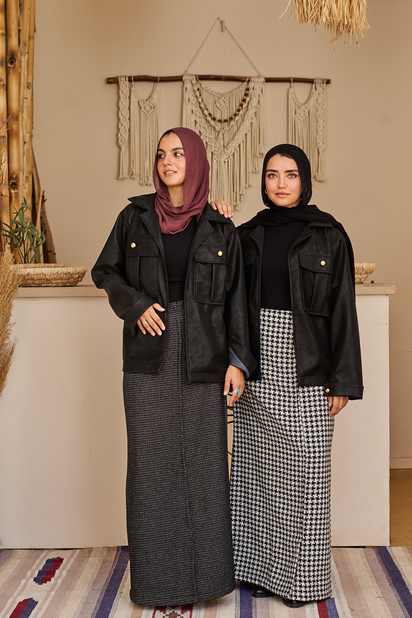 The Stitch Skirt - Purple and Black