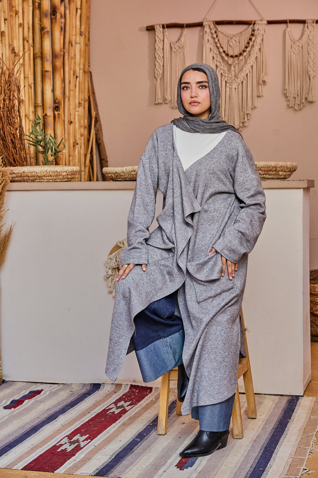 The Flow Coat - Grey