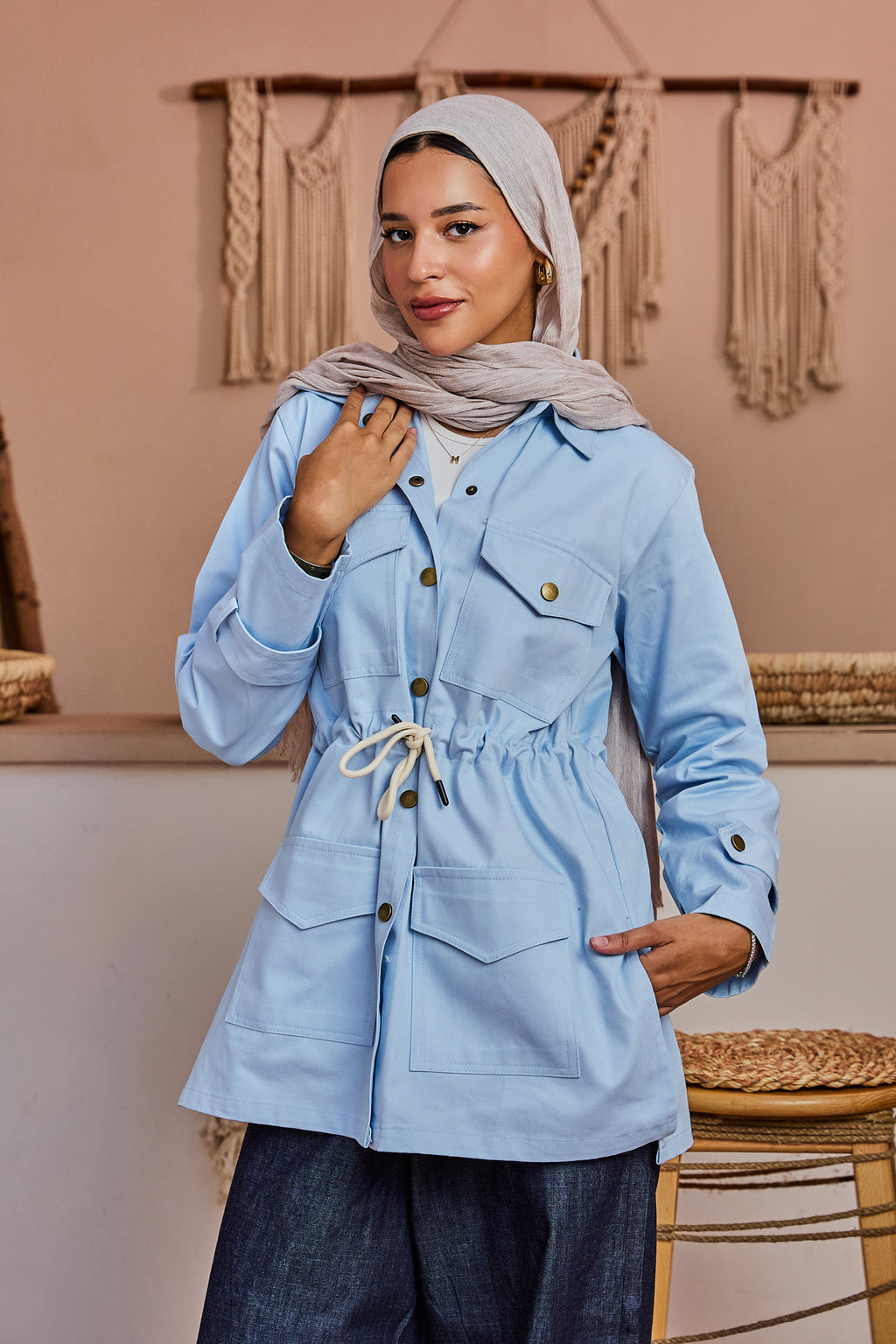 The Softline Jacket - Baby Blue