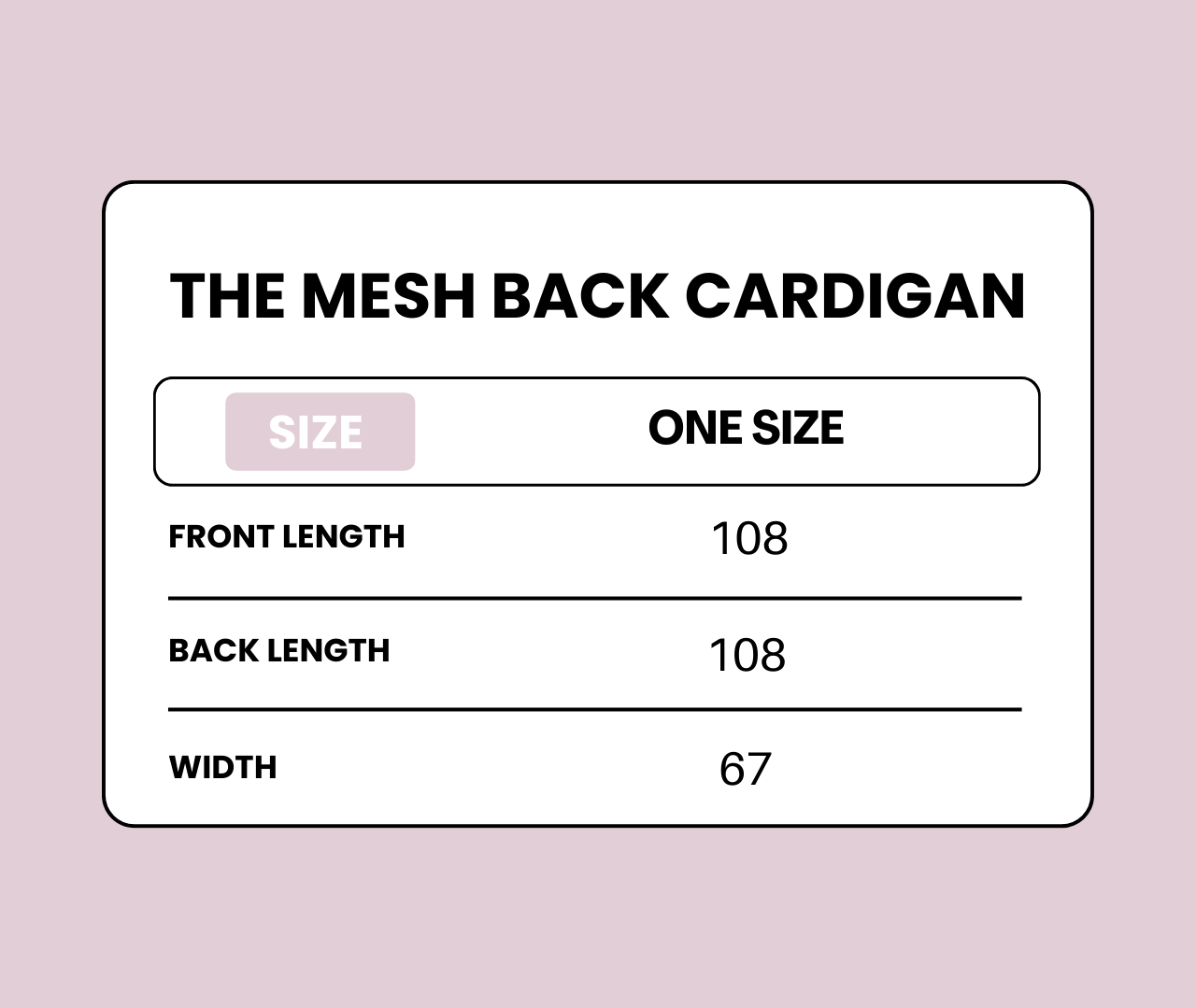 The Mech Back Cardigan