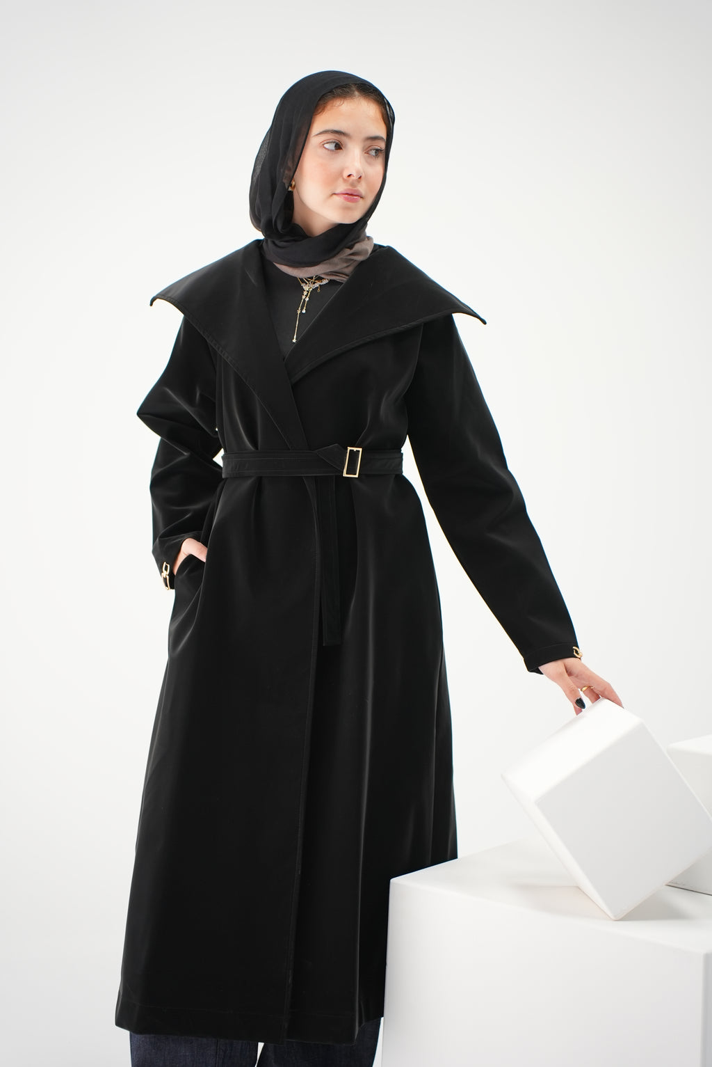 The Statement Coat - black