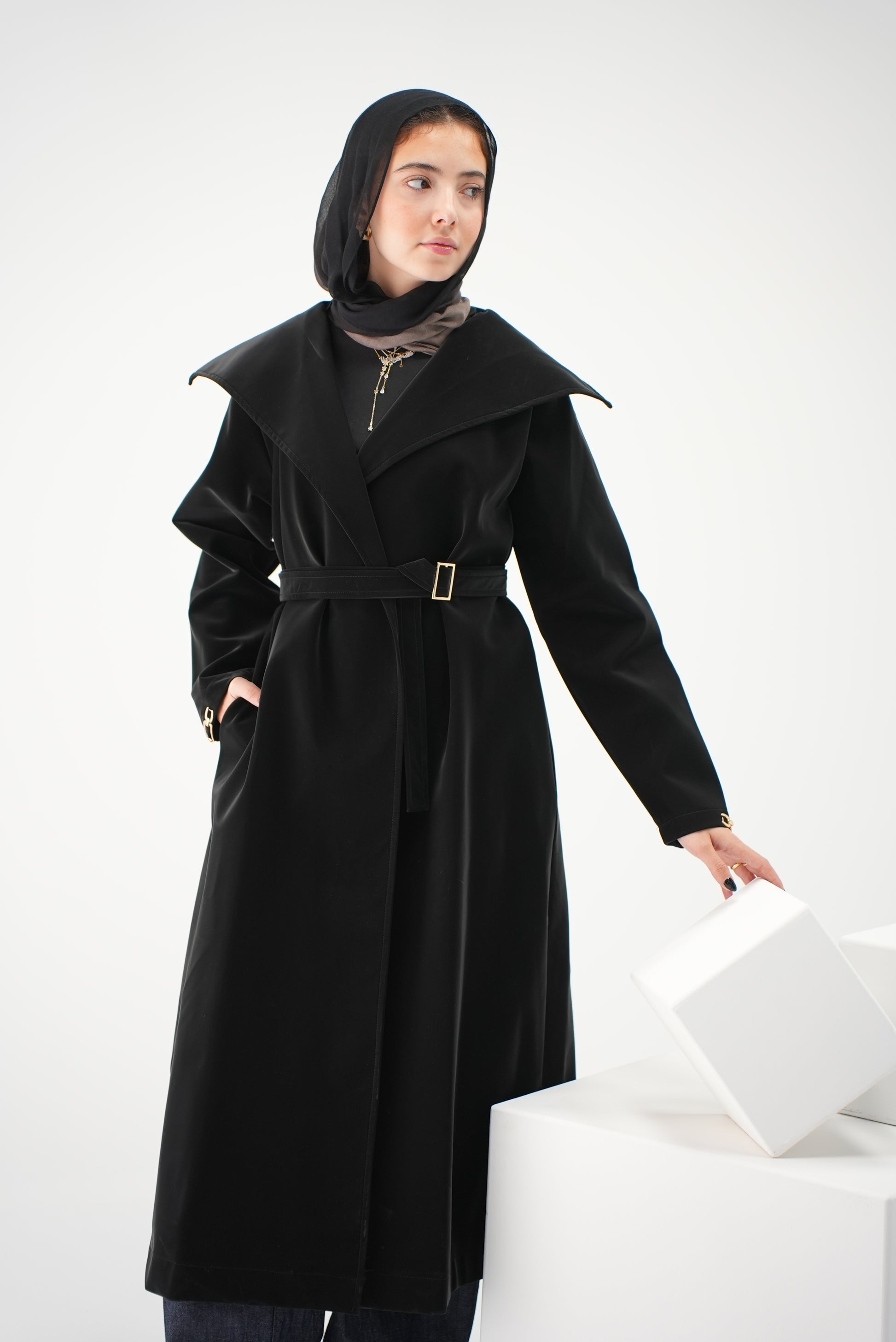 The Statement Coat - black