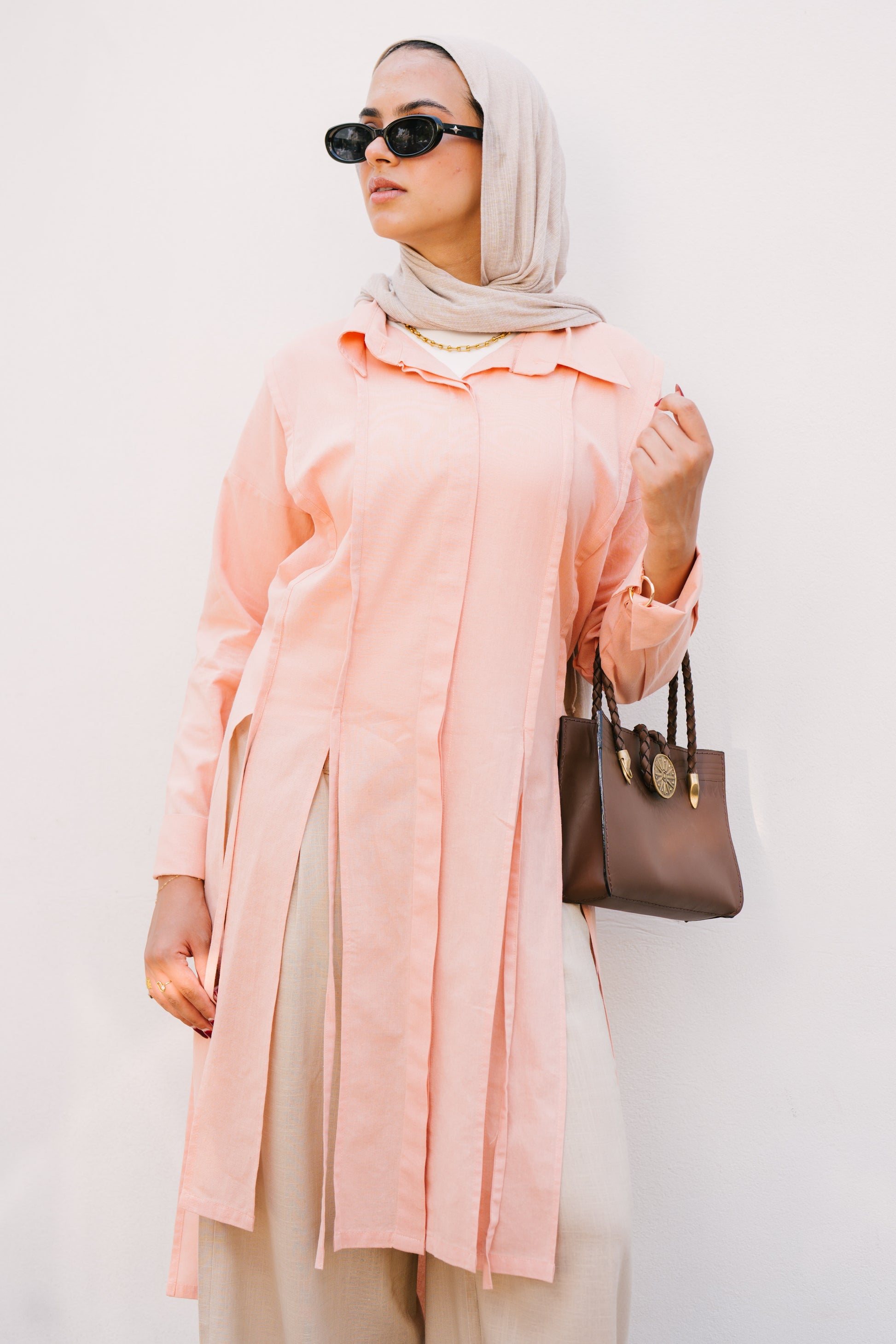Stripes Shirt - Peach