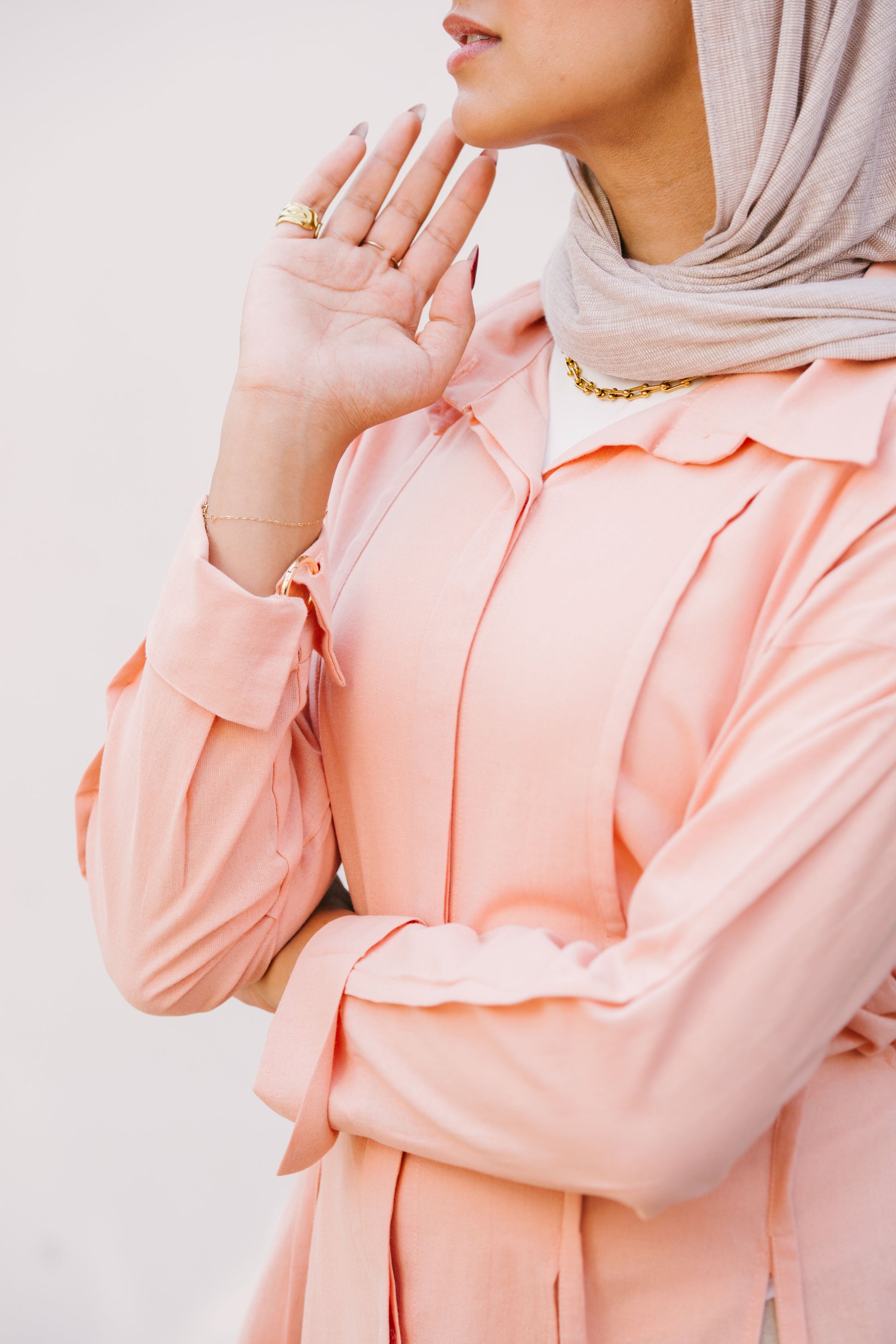 Stripes Shirt - Peach