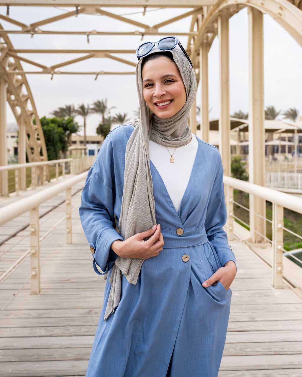 Wrap Dress Blue